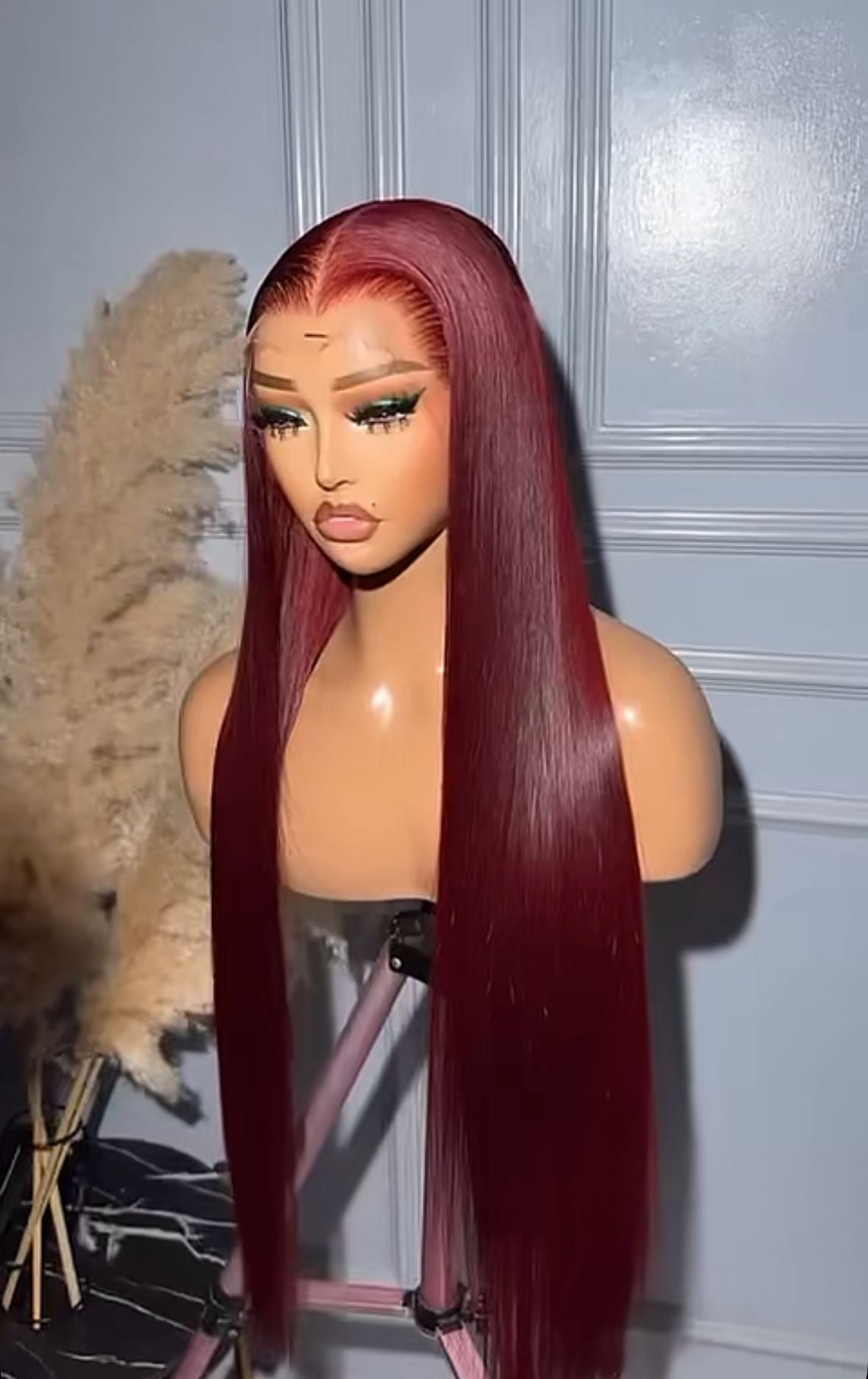 Éclat Auburn Silk Luxe Wig ||13X6 HD lace wig|| 200 Density